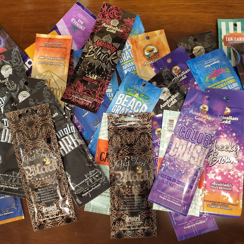 Variety of Single Tanning Lotion